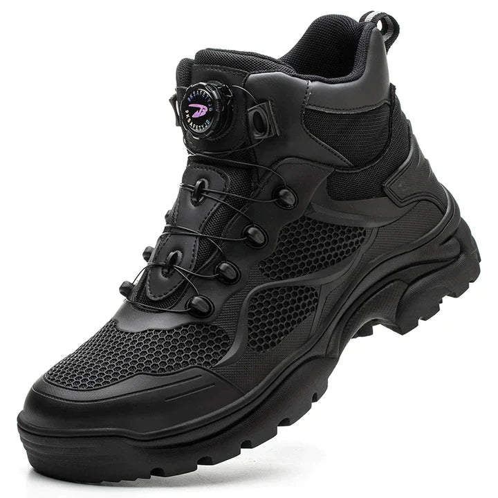 Fanmalls S3 Ultralight Wear-resistant Safety Shoes with Steel Toe Cap Rotating Buckle