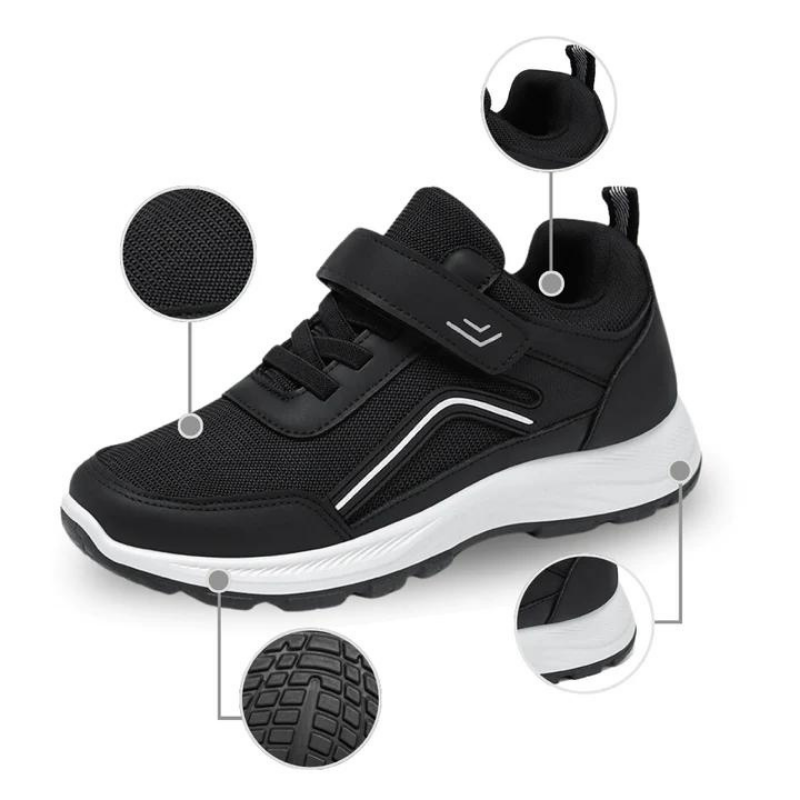 ORTHOSHOES Unity - Baskets ergonomiques à scratch avec une large zone pour les orteils et le talon