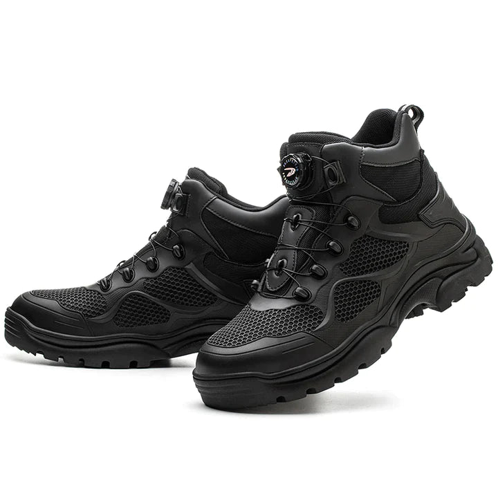 Fanmalls S3 Ultralight Wear-resistant Safety Shoes with Steel Toe Cap Rotating Buckle