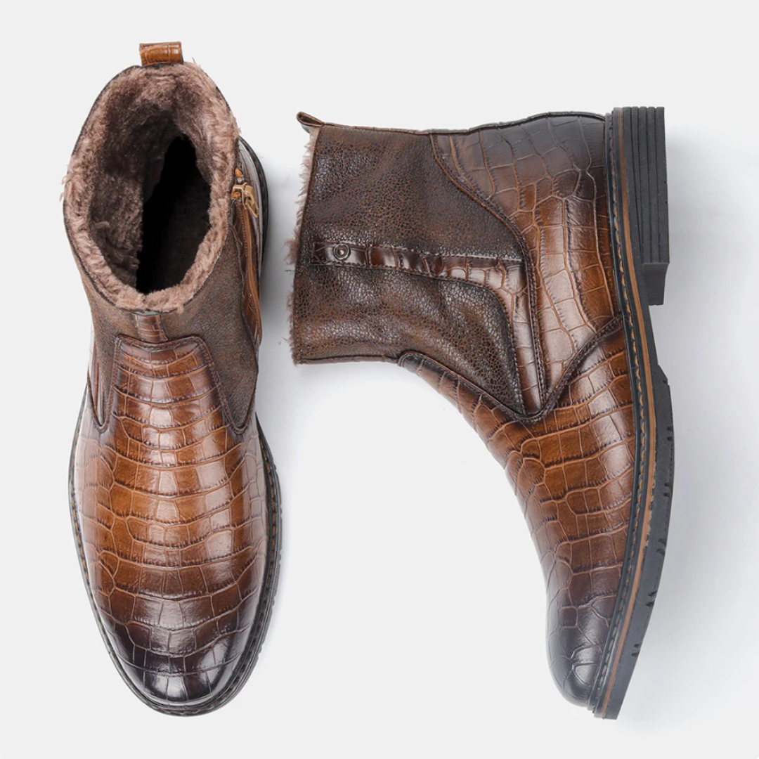 VALENTIN - BOTTES EN CUIR CHAUD POUR HOMMES