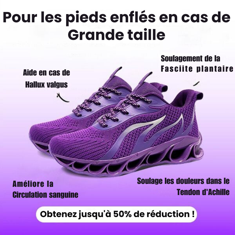 Chaussure pour soulager les douleurs aux pieds pendant la marche