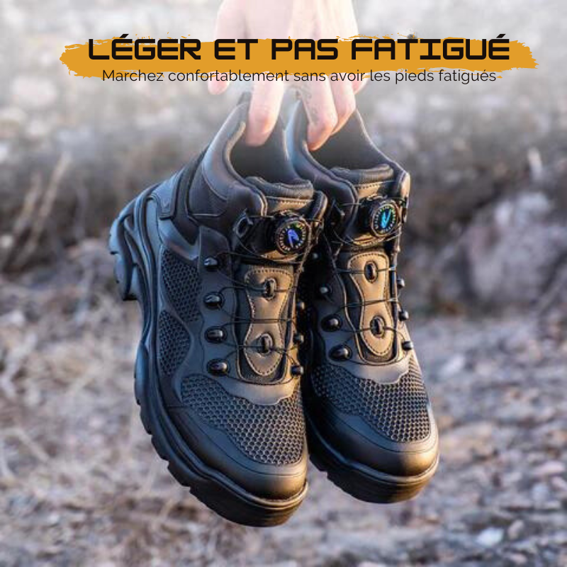 Fanmalls S3 Ultralight Wear-resistant Safety Shoes with Steel Toe Cap Rotating Buckle