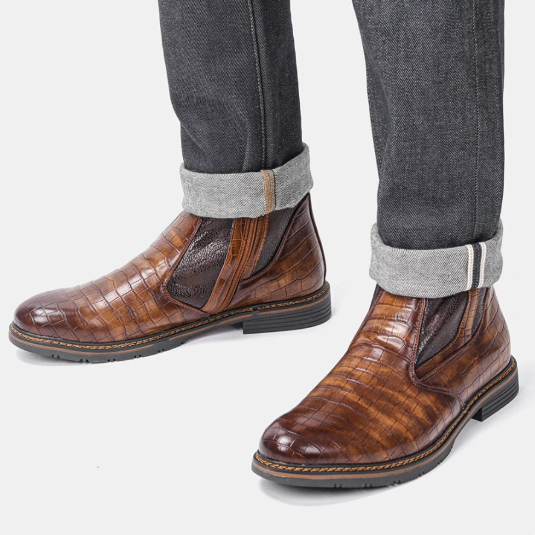 VALENTIN - BOTTES EN CUIR CHAUD POUR HOMMES